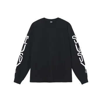 Stussy Classic Stack Pigment Dyed Long Sleeve Tee