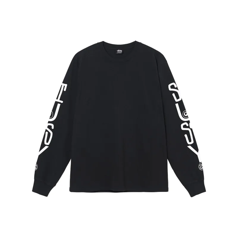 Stussy Classic Stack Pigment Dyed Long Sleeve Tee-0