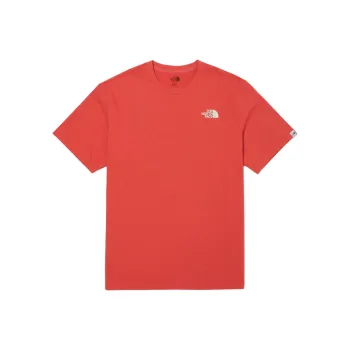 THE NORTH FACE City Landmark Emblem Archive S/S R/Tee T Shirt Men's Coral
