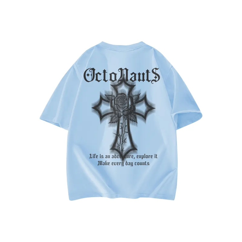 Small Columns Under The Sea T Shirt Unisex White Black-16