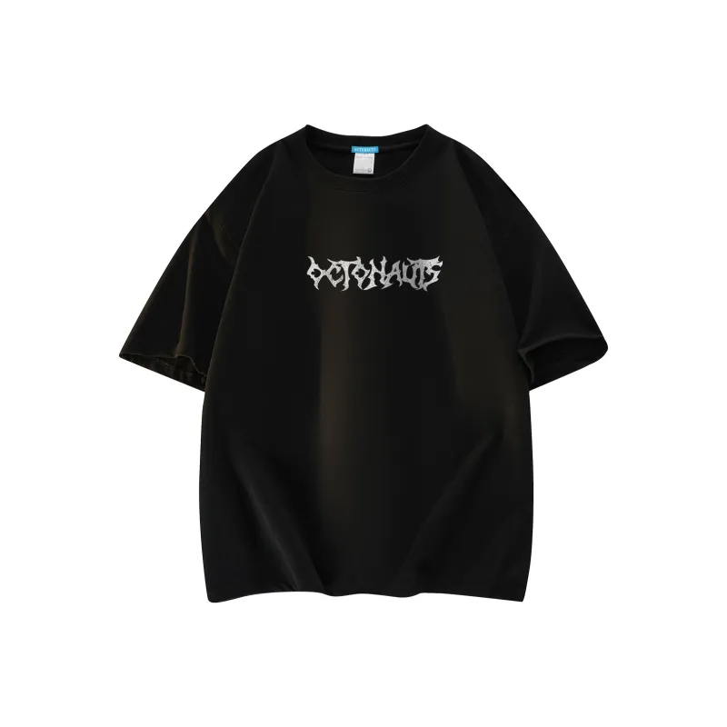 Small Columns Under The Sea T Shirt Unisex Black Pink-1