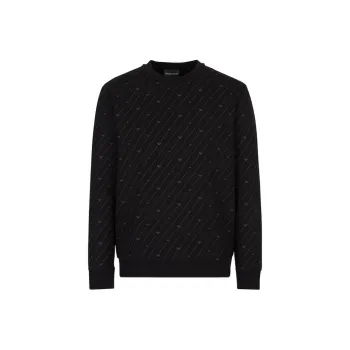 EMPORIO ARMANI FW22 Sweatshirt Men's Dark Blue