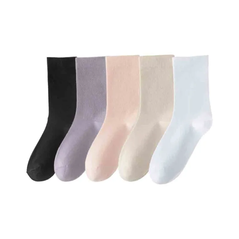 MIIOW Knee High Socks Women's 5 Pack-24