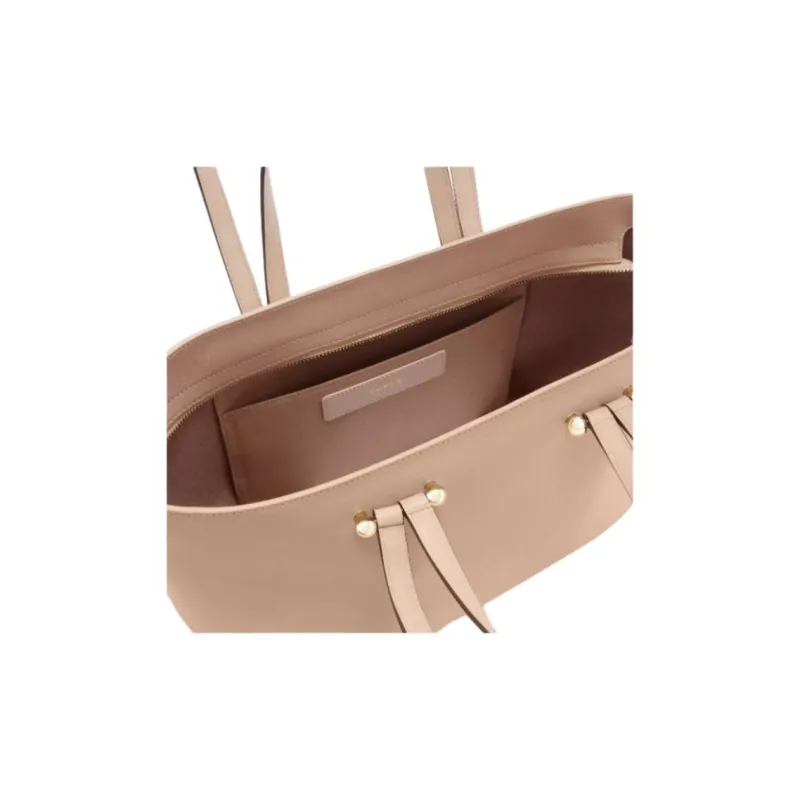 Furla Calfskin Tote Bag, Shopping Bag, Shoulder Bag, Handbag Tubas Women's Pink-3