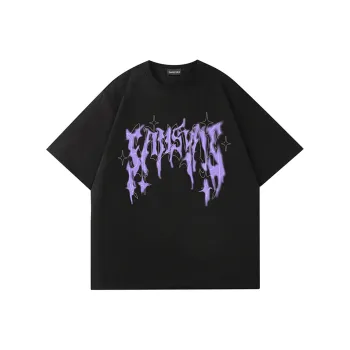 SANSYAS T Shirts Unisex Black