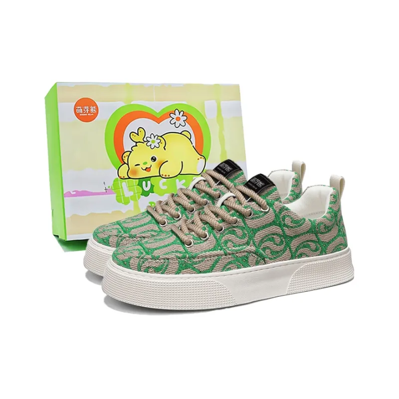 Budding Bear Anti-Slip And Wear-Resistant Height Increasing Low-Top Skateboard Shoes Men's-10