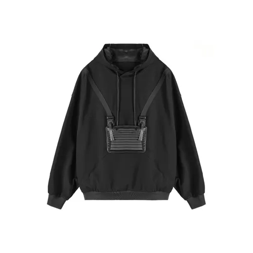 NORVINCY Solid Color Off-The-Shoulder Hoodie Unisex