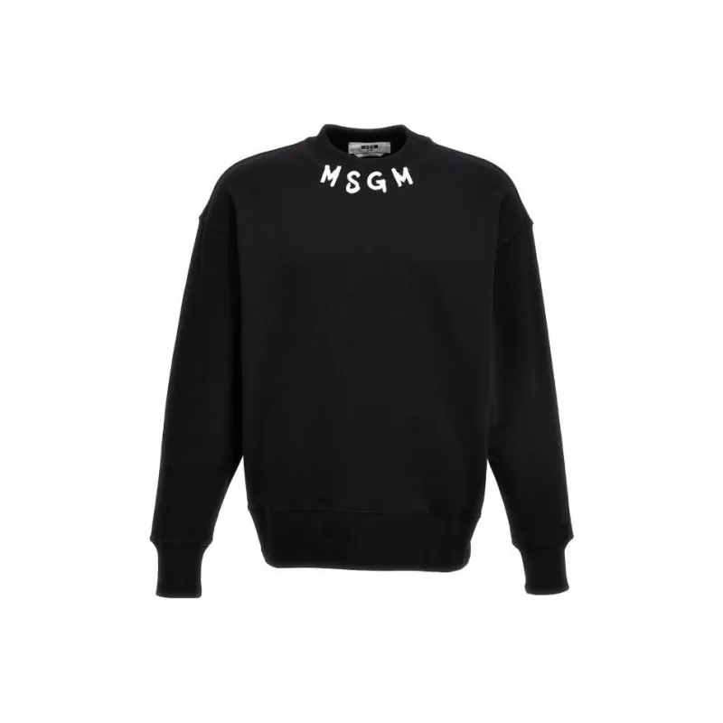 MSGM Logo Printed Crewneck Sweatshirt-0