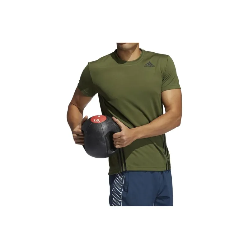 Adidas Aero 3s Tee T-Shirt Men's Green-0