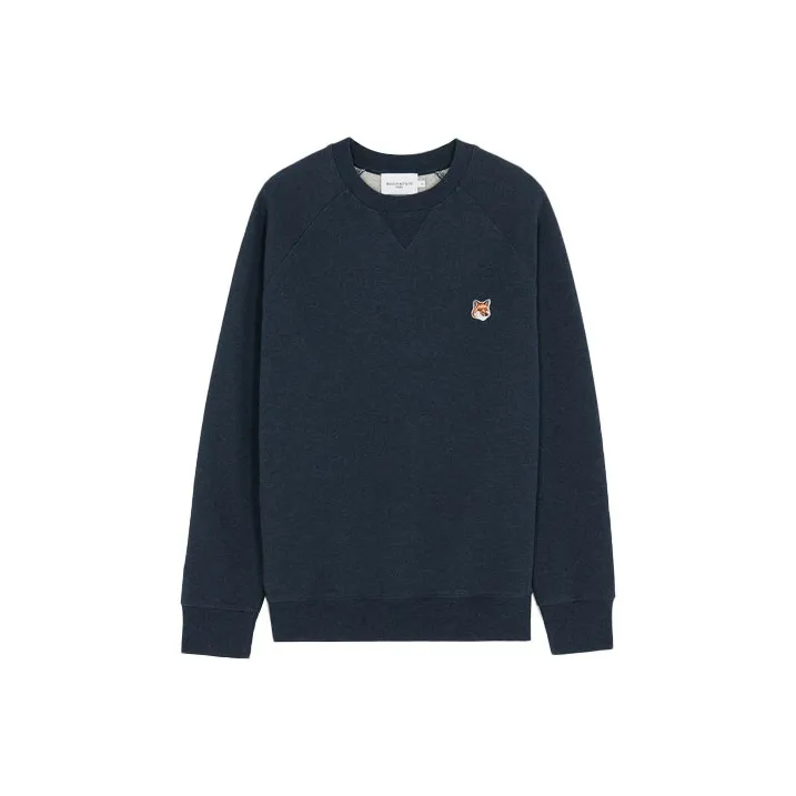 Maison Kitsune Sweatshirts Men Navy Blue-0