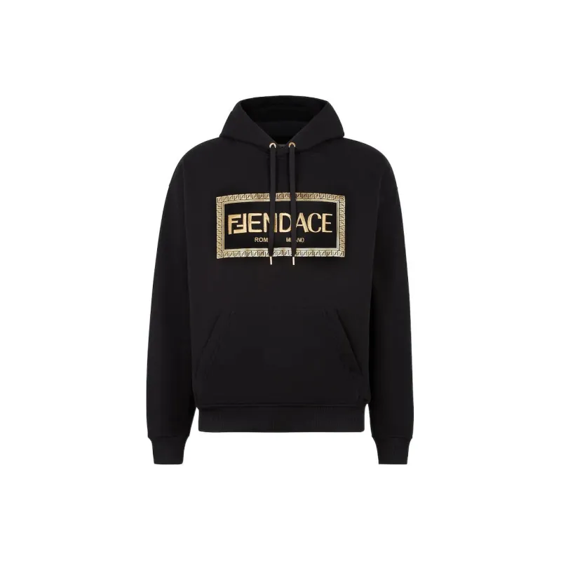 FENDI FENDI X VERSACE Sweatshirt Men's Black-0