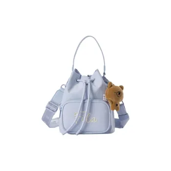 FILA FUSION Polyurethane Shoulder Bag, Crossbody Bag, Handbag Extra Small Women's Sky Clear Blue