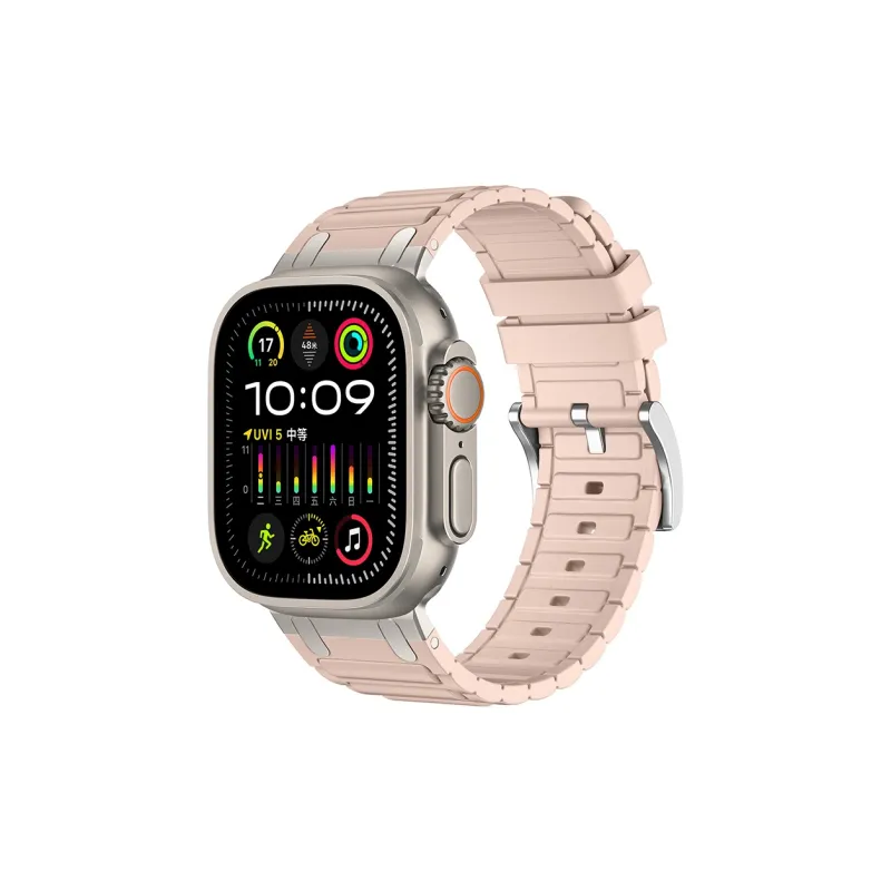 Vobafe Apple Compatibility Watch Band 38/40/41/42/44/45/46/49mm Silicone Material-4