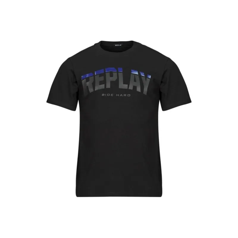REPLAY T-Shirts Men Black-0
