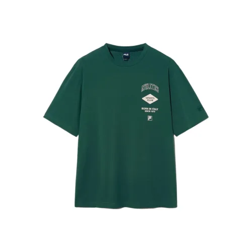 FILA T Shirts Unisex Green