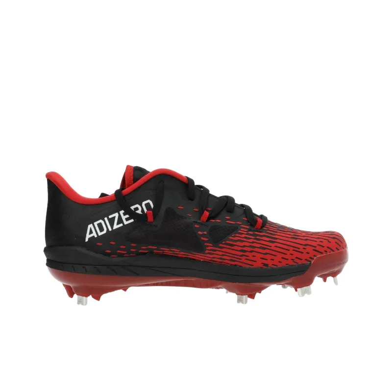 Adidas Afterburner 9 Low Top Upper Height Anti Slip And Wear Resistant Functionality Baseball Shoes Men's Black Red-1