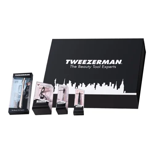 TWEEZERMAN Eyelash And Eyebrow Grooming Makeup Tool Matching Set Easy to Use Portable Five Piece Set