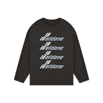 WE11DONE Sweatshirt Unisex Charcoal Gray