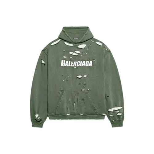 Balenciaga Caps Destroyed Oversize Fit Hoodie
