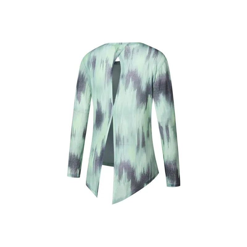 Saucony T Shirt Women's Liqueur Mustard Dazzling Print Desert Garden-1