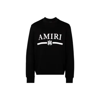 AMIRI Ma Bar Logo Crewneck Sweatshirt