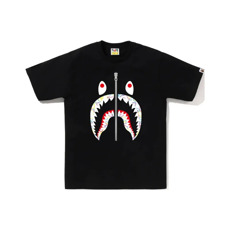 Bape Neon Camo Shark Tee-1