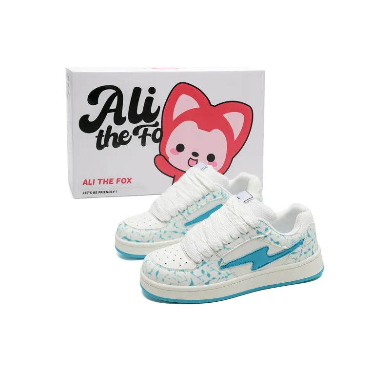 ALI THE FOX Coverage Slip Resistant, Abrasion Resistant, Balance, Breathable Low Top Skateboard Shoes Unisex-7
