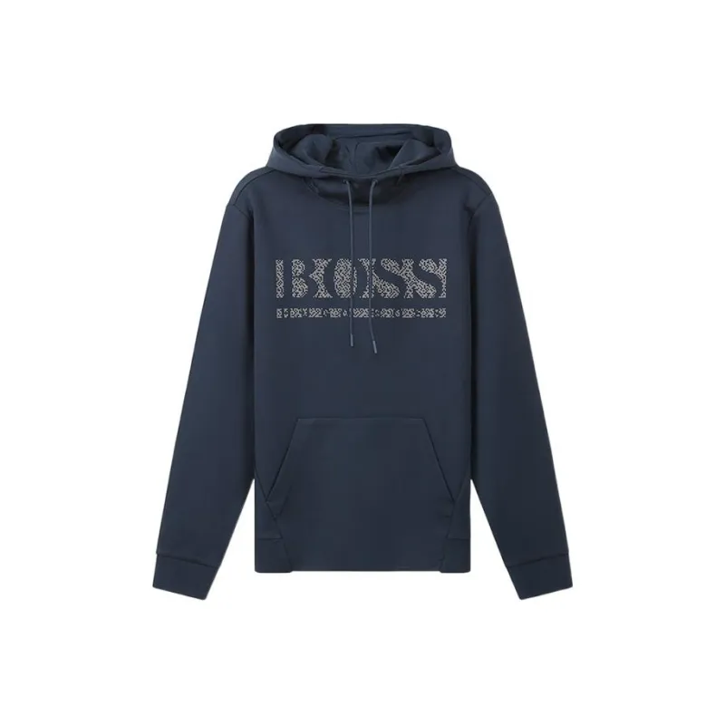 HUGO BOSS Sports Hoodie Men's Blue-0