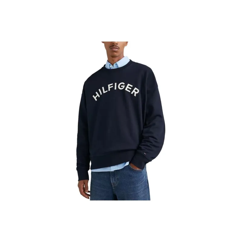Tommy Hilfiger Arch Logo Sweatshirt Men's Black-0