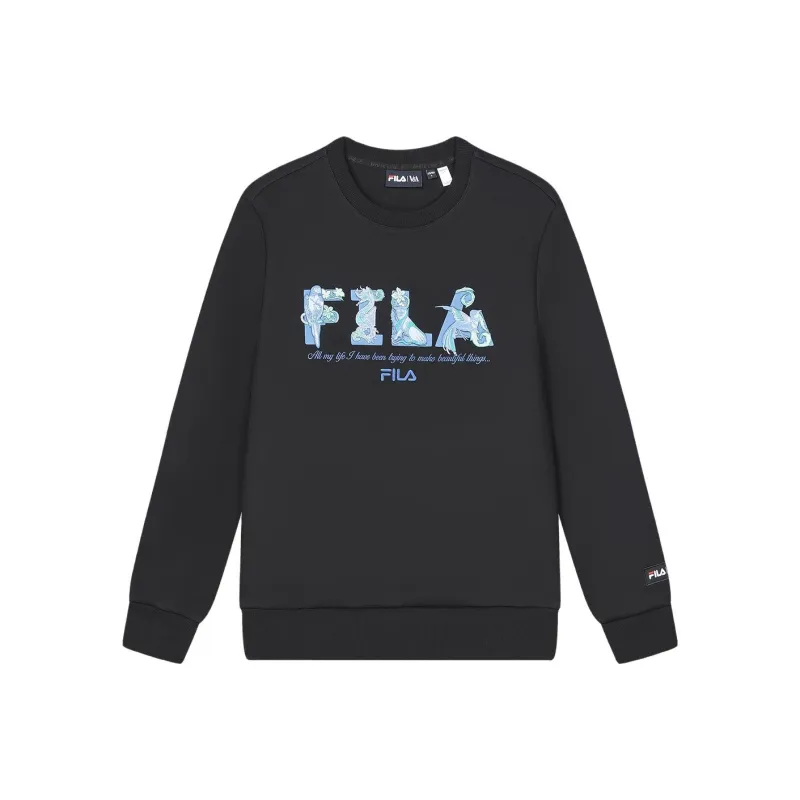 FILA x V&A LIANMINGKUAN Sweatshirt Men's Jet Black-0