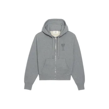 AMIPARIS Tonal Big Zip Hoodie