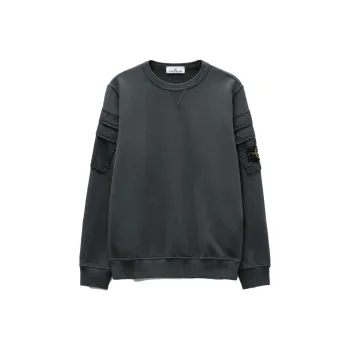 STONE ISLAND Sweatshirts Unisex Lead Gray