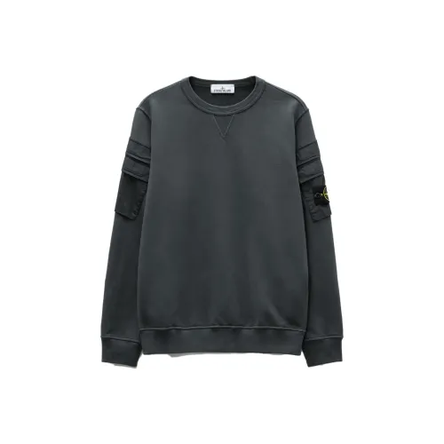 STONE ISLAND Sweatshirts Unisex Lead Gray