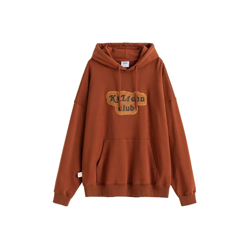 KXLFCHN Hooded Loose Fit Sweatshirt Fall Unisex-0