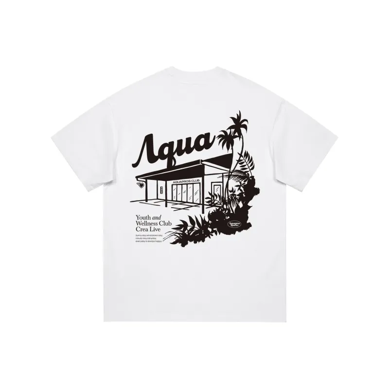 AQUAPROS T Shirts Unisex White-0