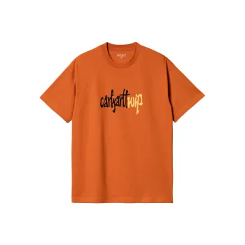 Carhartt WIP FW24 S/S Brush T Shirt T Shirt Men's Ginger Yellow