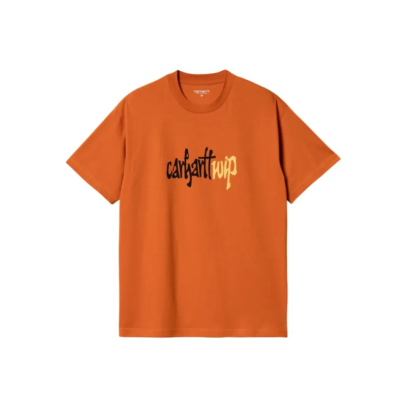 Carhartt WIP FW24 S/S Brush T Shirt T Shirt Men's Ginger Yellow-0
