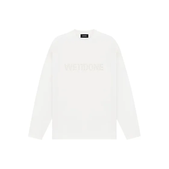 WE11DONE Pearl Logo Long Sleeve T shirt-0