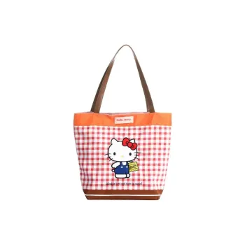 Sanrio Hello Kitty Polyester Tote Bag, Shoulder Bag Women's Orange