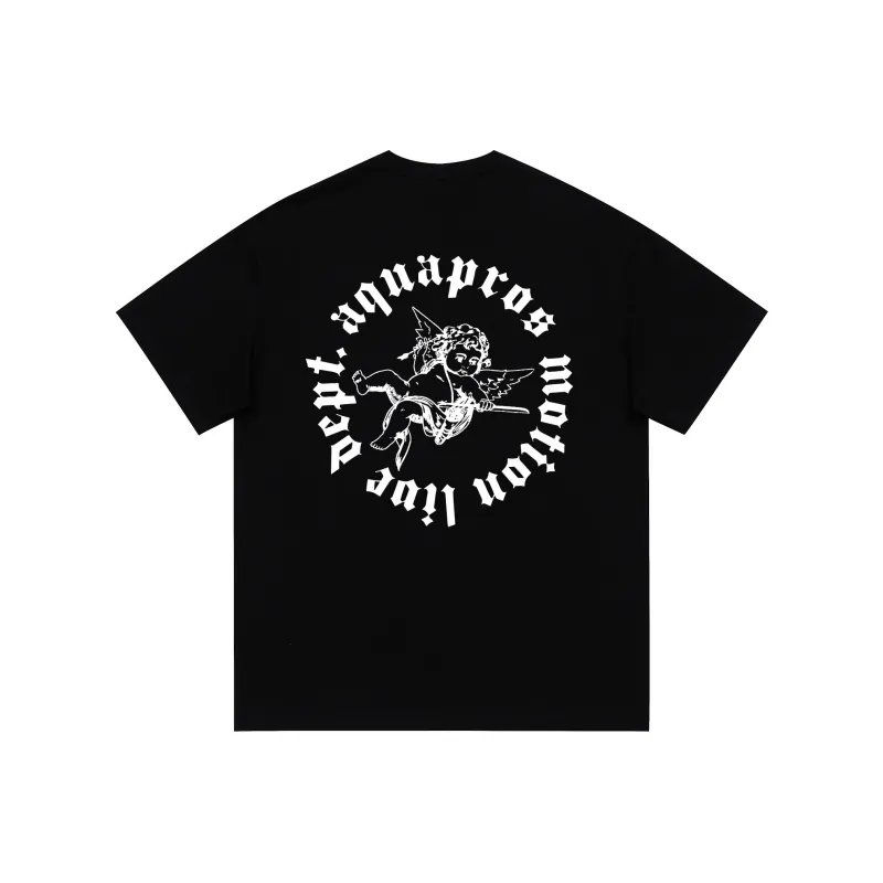 AQUAPROS T Shirts Men Black-0