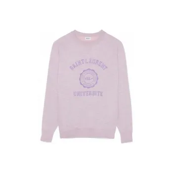 SAINT LAURENT Logo Printed Crewneck Sweatshirt