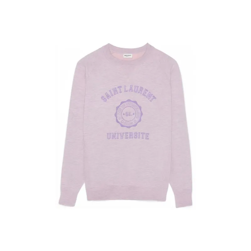 SAINT LAURENT Logo Printed Crewneck Sweatshirt-0