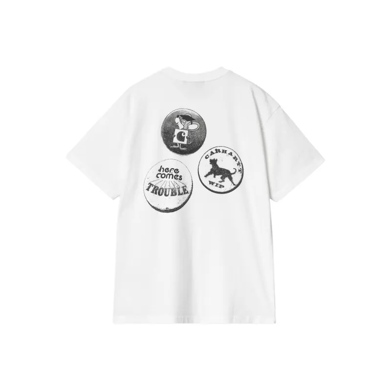 Carhartt WIP SS24 S/S Pins T Shirt T Shirt Unisex White-0