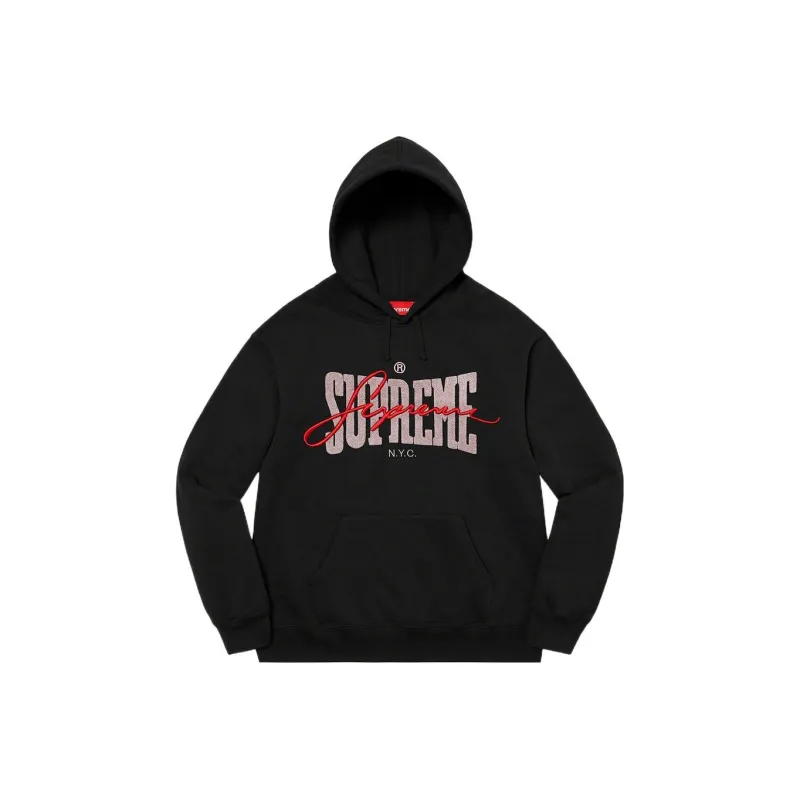 Supreme Embroidered Chenille Hooded Sweatshirt-0