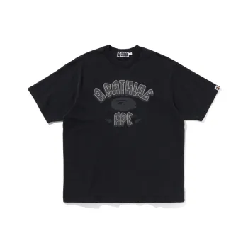 A BATHING APE Logo Embellished Crewneck T Shirt