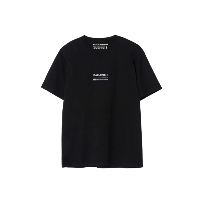 Maharishi Logo embroidered Organic Cotton T shirt-0