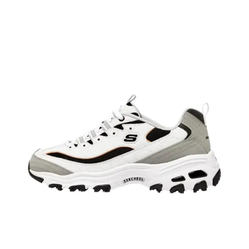Skechers D'Lites Low Top Chunky Sneakers Women's White