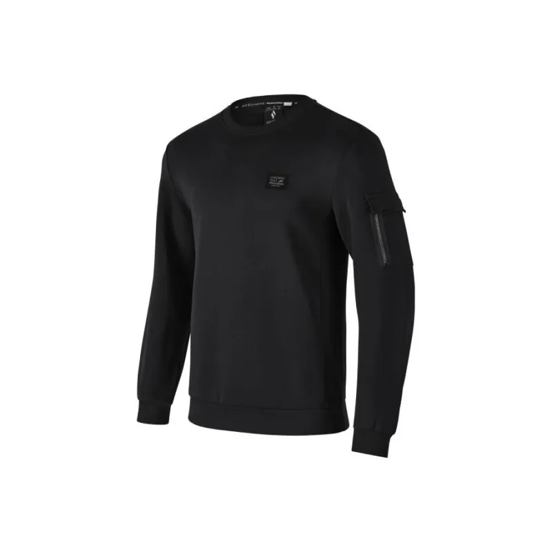 Skechers PULLOVER Sweatshirt Men's Carbon Black-0
