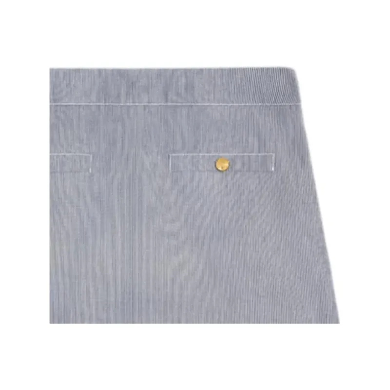 CELINE Button Detailed Striped Mini Skirt-2