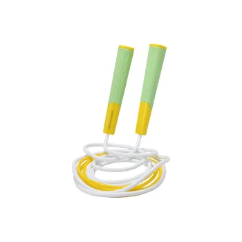 Skechers Fitness Training Non Countable Jump Ropes Fitness Crowd PVC+ABS+Silicone Strap, Silicone Controller 2.6m Green